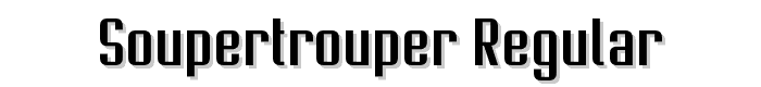Soupertrouper Regular font